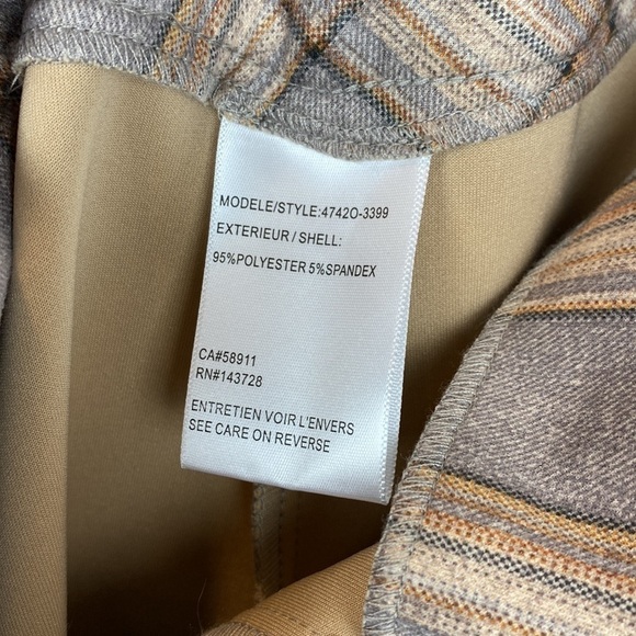 Tribal Plaid Leggings in Tan and Brown - Picture 13 of 15